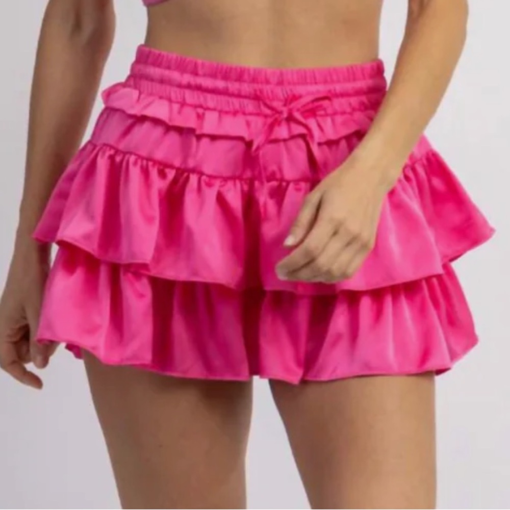 Pink Pants Store Ruffle Skirt size large